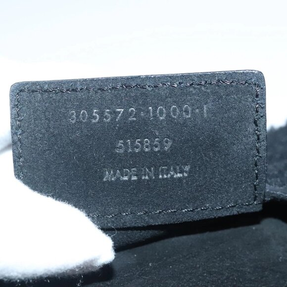 BALENCIAGA Hand Bag Suede 2way Black Silver 305572 Auth ki5224V - Picture 3 of 15